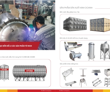 Gia công bồn nước nóng công nghiệp theo yêu cầu| VITOSA